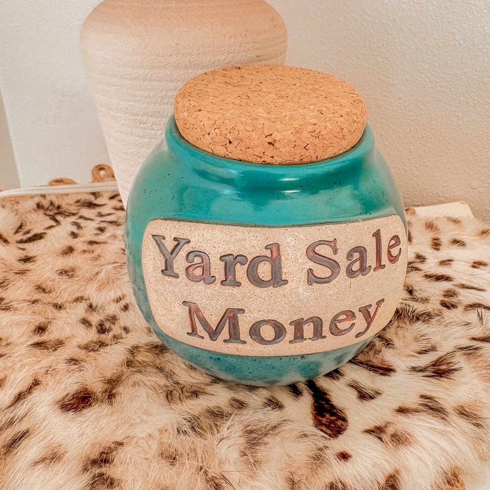 Vintage βYard Saleβ Money Jar